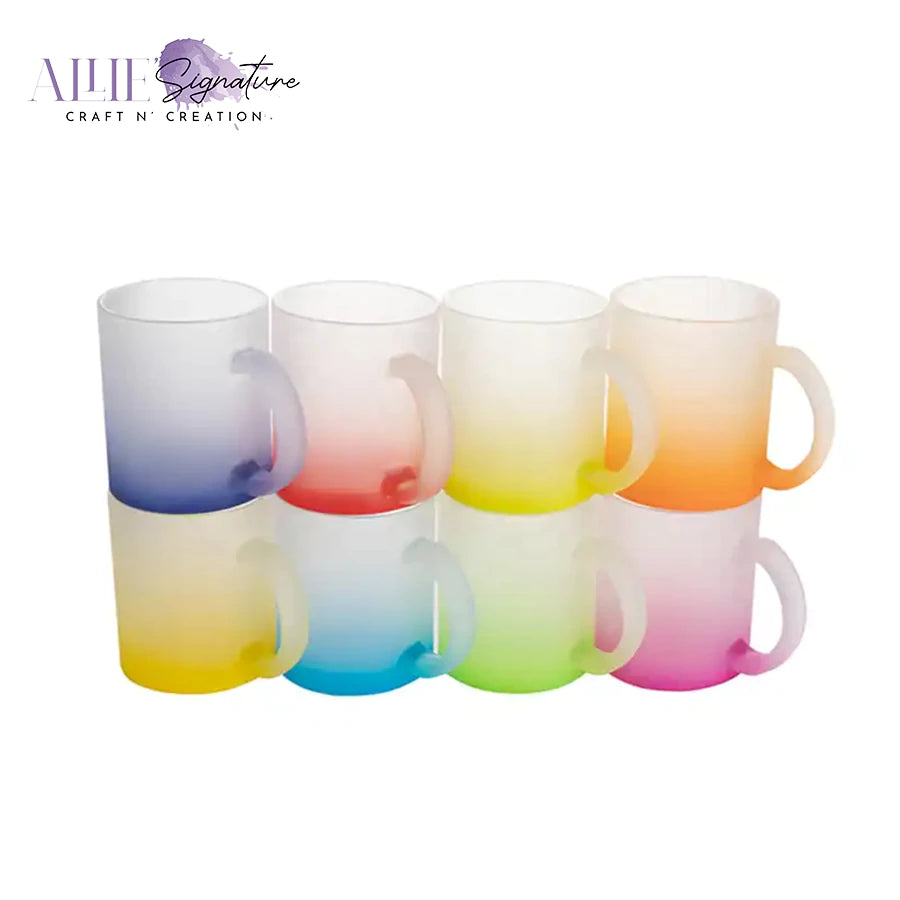 11oz Sublimation Transparent Glass Mug