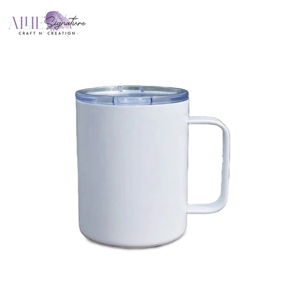 12oz Stainless Steel Sublimation Mug with Lids and Handle