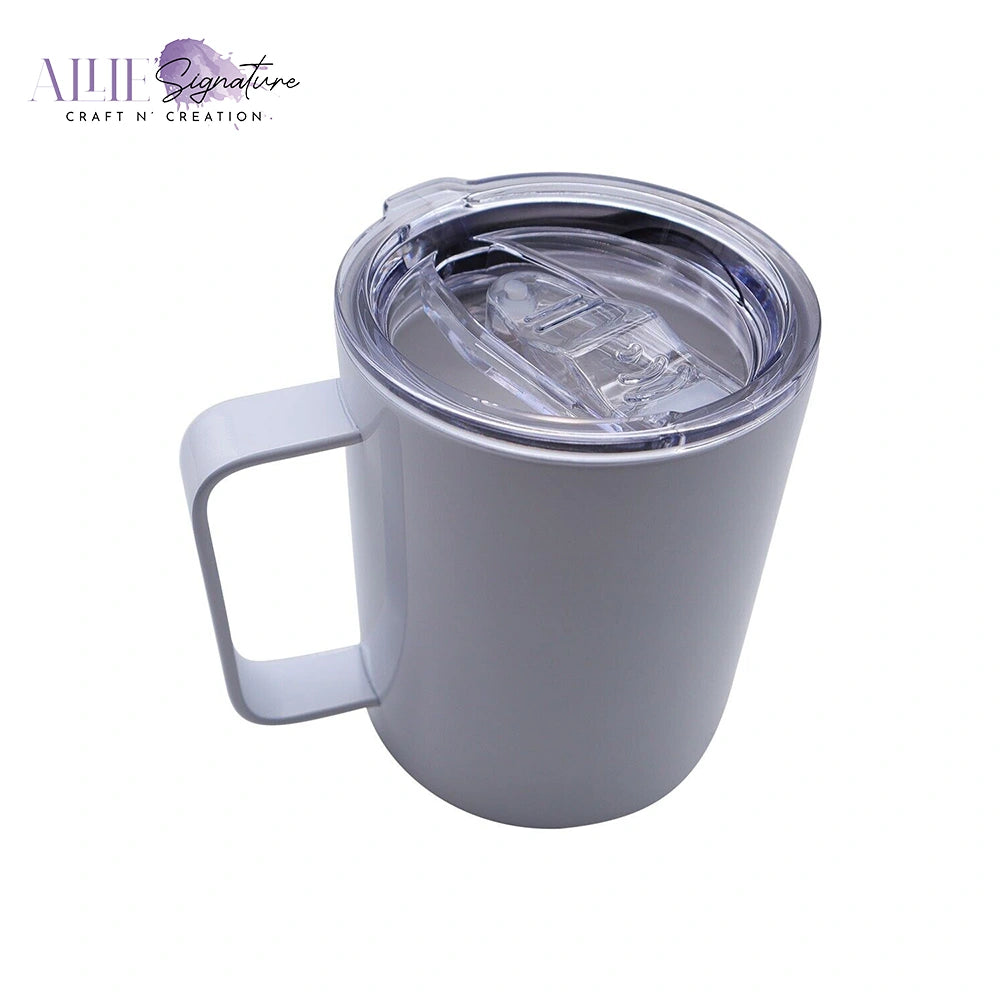 12oz Stainless Steel Sublimation Mug with Lids and Handle