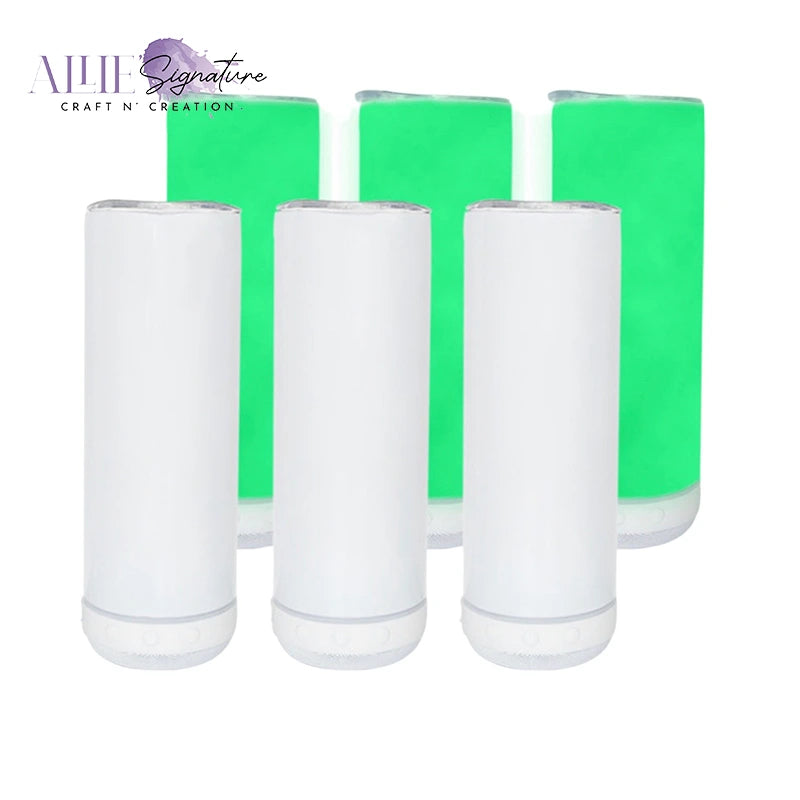 20oz Slim Glow Sublimation Speaker Tumbler