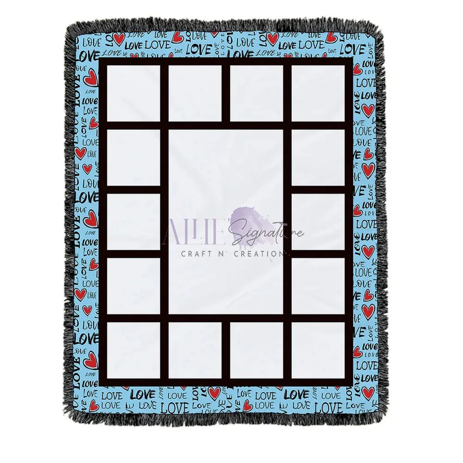 Blanket Sublimation Blank Love You To The Moon and Back