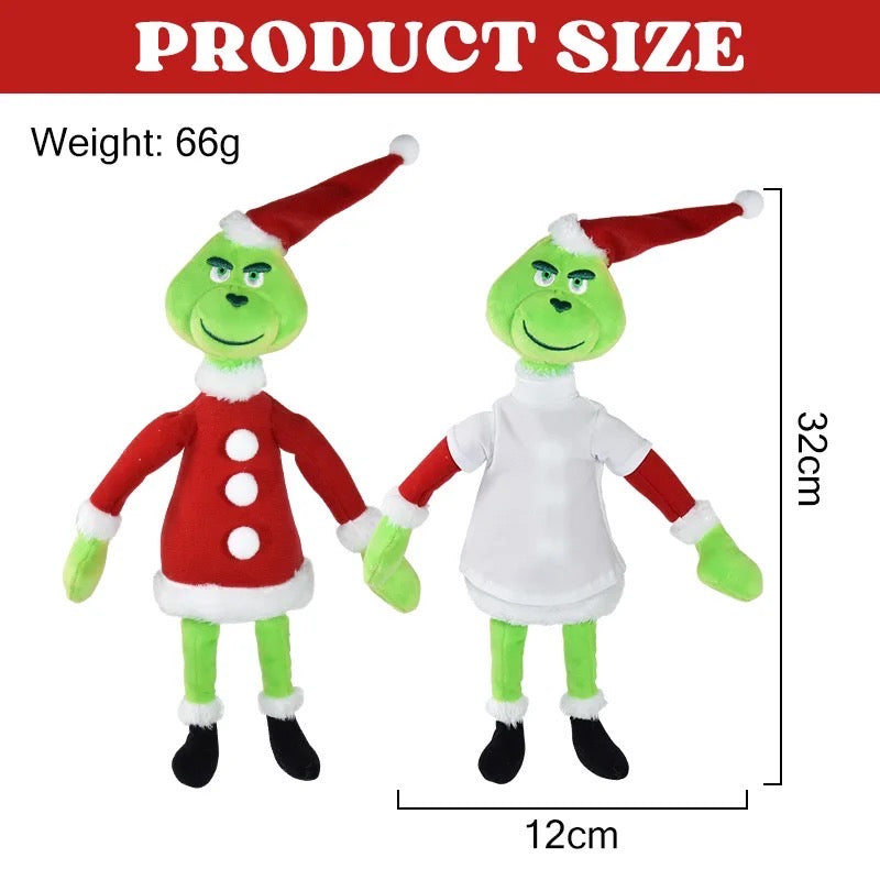 The Grinch, Personalize a Stuffy, Grinch Stuffy, Personalized Stuffed Animal