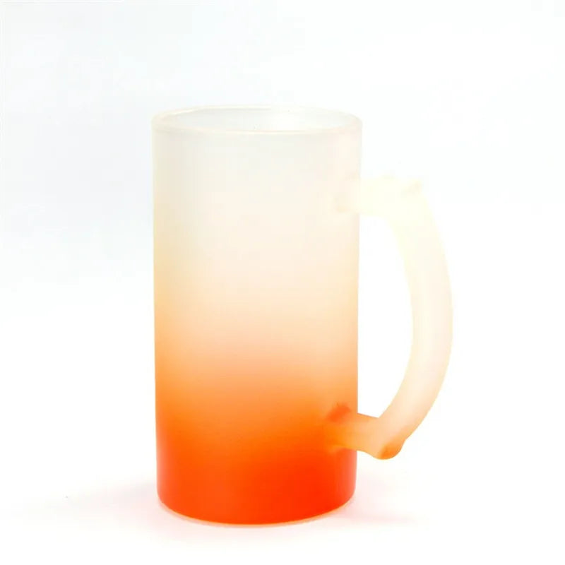 Sublimation Glass Frosted Beer Mugs 16oz