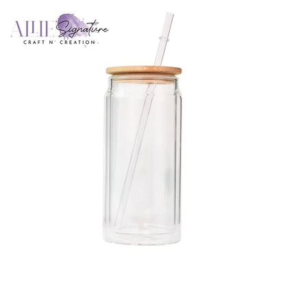 Double Glass Snow Globe Tumbler for Sublimation