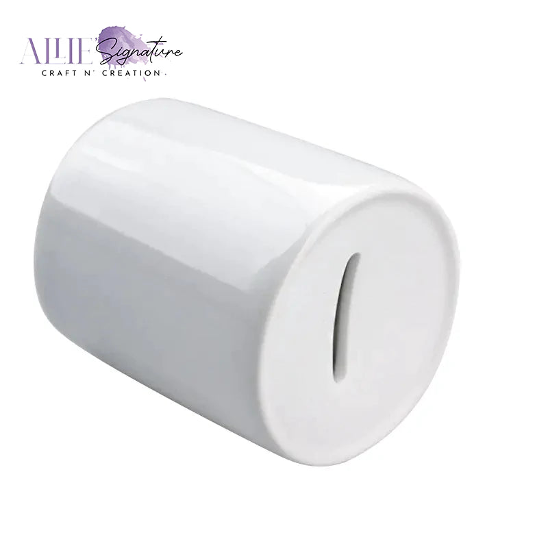 White Ceramic Sublimation Piggy Bank