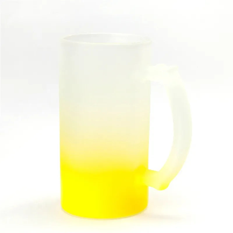 Sublimation Glass Frosted Beer Mugs 16oz